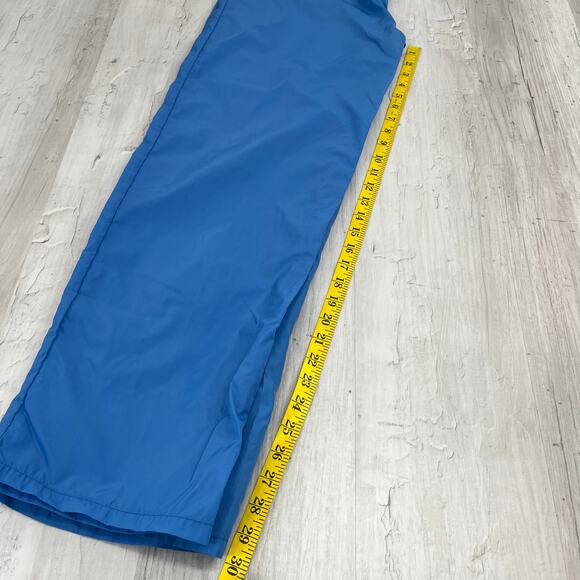 Vintage Blue Nylon Windbreaker Athletic Swishy Lightweight Drawstring Pants XL - Picture 8 of 8
